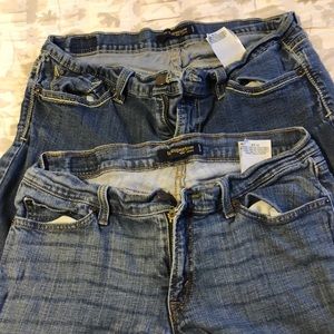 Two pairs of Levi’s, selling together. Both size 11. Both super low rise/skinny.
